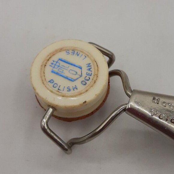 Vintge Polish Ocean Lines Bottle Opener with Cap Estate Sale Find Made in Poland - Picture 2 of 6